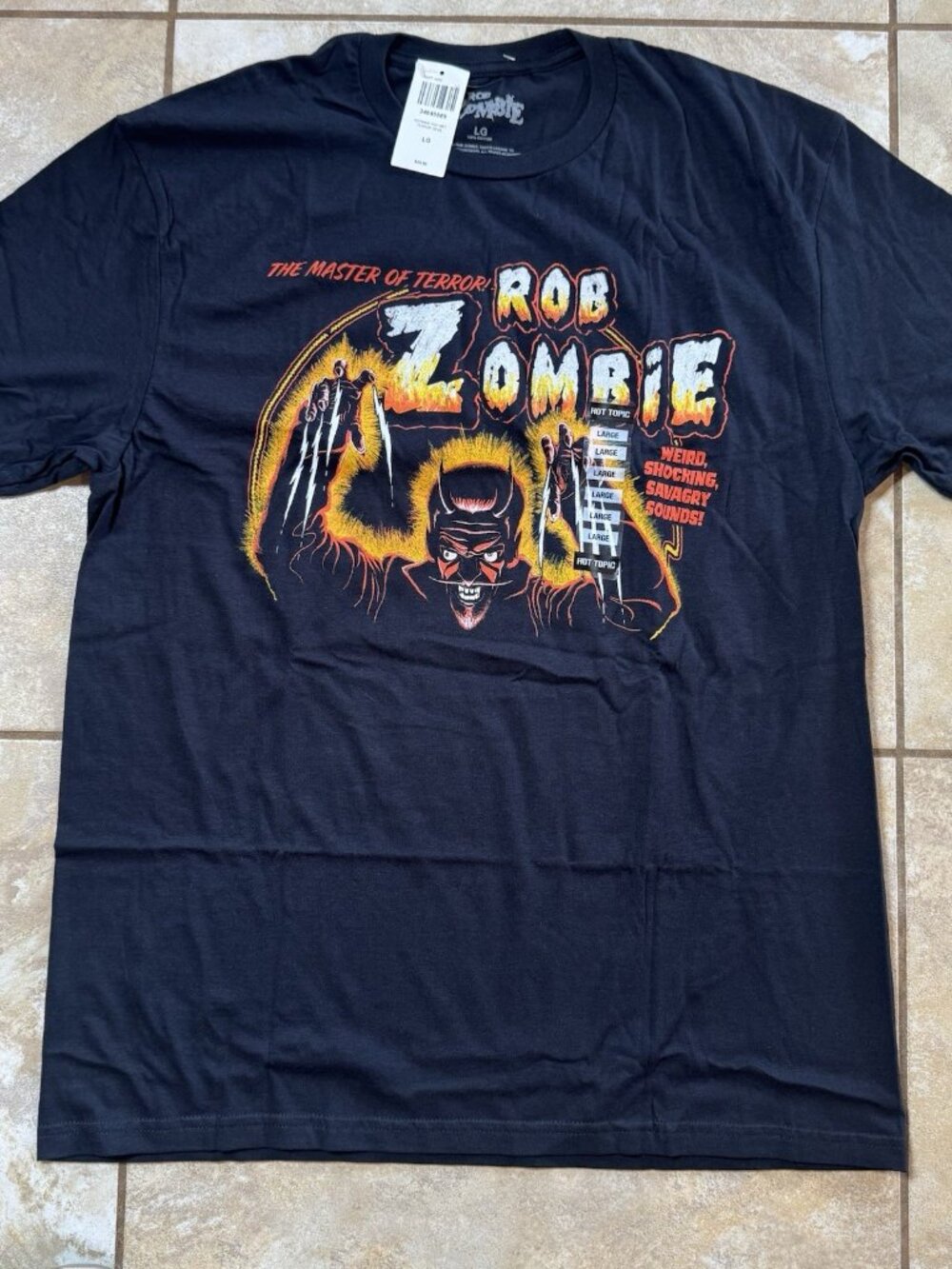 Rob Zombie Master Of Terror Terror Devil T-Shirt LARGE New